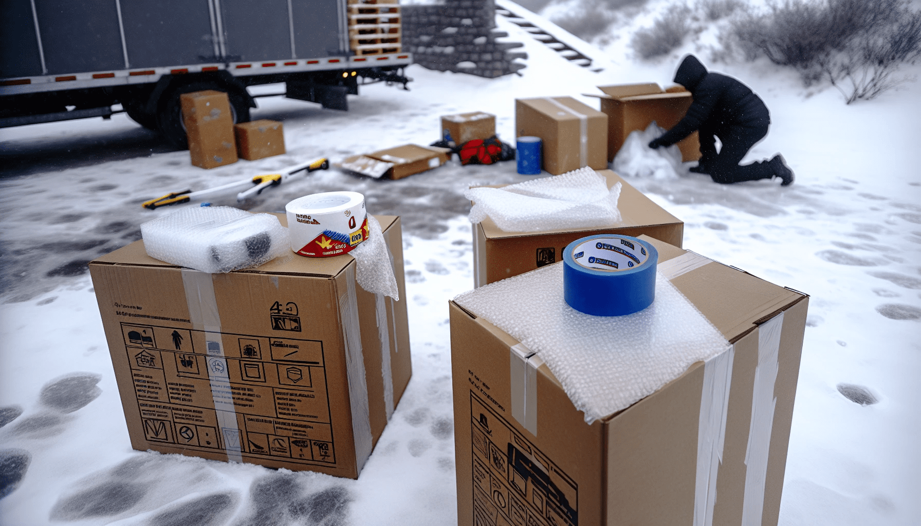 Weatherproof packaging for winter move
